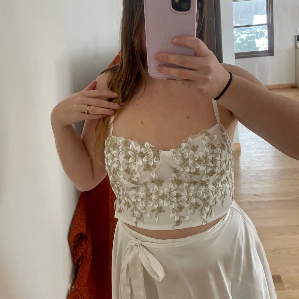 Floral crop top